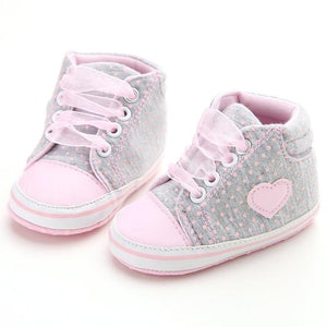 Little Bumper Baby Shoes A / 0-6 Months / United States Printed Heart-Shaped Soft Shoes