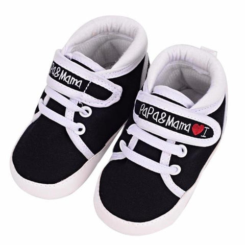 Image of Little Bumper Baby Shoes A / 0-6 Months / United States Soft Sole Canvas Sneaker