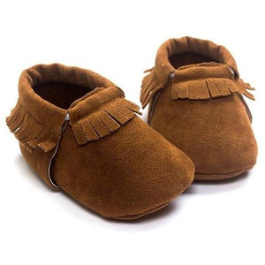 Little Bumper Baby Shoes A / 3 / United States Leather Newborn Baby Moccasins Shoes