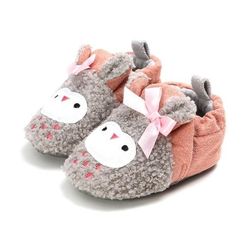 Image of Little Bumper Baby Shoes Apricot / 0-6 Months / United States First Walkers Newborn Slippers