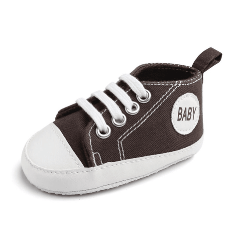 Image of Little Bumper Baby Shoes Baby C / 7-12 Months / United States Classic Canvas Unisex Baby Soft Sole Sneakers