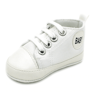 Little Bumper Baby Shoes Baby W / 13-18 Months / United States Classic Canvas Unisex Baby Soft Sole Sneakers