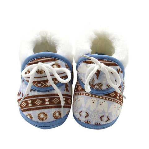 Image of Little Bumper Baby Shoes Blue / United States First Walkers Infant Soft Walking Shoes