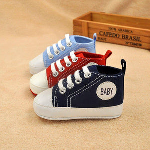 Little Bumper Baby Shoes Classic Canvas Unisex Baby Soft Sole Sneakers