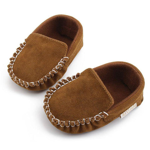 Image of Little Bumper Baby Shoes First Walkers Baby Suede Moccasin Shoes