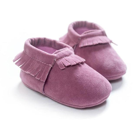Image of Little Bumper Baby Shoes G / 3 / United States Leather Newborn Baby Moccasins Shoes
