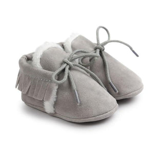 Little Bumper Baby Shoes gray / 3 / United States Sole Crib First Walkers Shoes