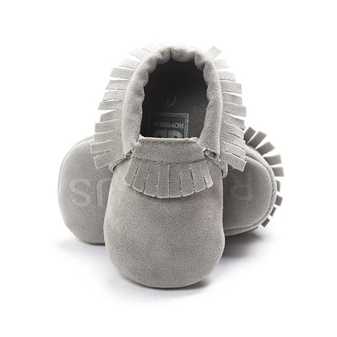 Image of Little Bumper Baby Shoes J / 3 / United States Leather Newborn Baby Moccasins Shoes