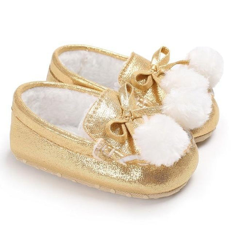 Image of Little Bumper Baby Shoes Lemon Yellow / 7-12 Months / United States First Walkers Baby Suede Moccasin Shoes