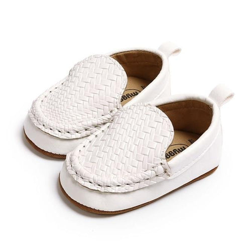 Image of Little Bumper Baby Shoes Light Yellow / 13-18 Months / United States First Walkers Baby Suede Moccasin Shoes