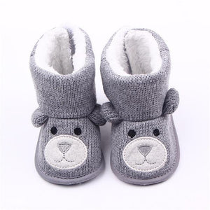 Little Bumper Baby Shoes Model 1-Gray / 0-6 Months Boots Infant Toddler  Cartoon Bear Shoes