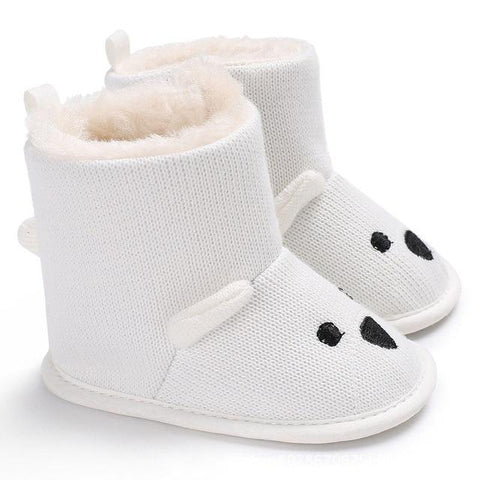 Image of Little Bumper Baby Shoes Model 2-White / 13-18 Months Boots Infant Toddler  Cartoon Bear Shoes