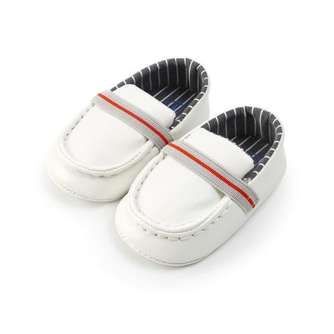Image of Little Bumper Baby Shoes Pale Pinkish Gray / 7-12 Months / United States First Walkers Baby Suede Moccasin Shoes