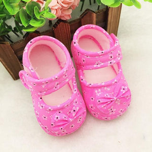 Little Bumper Baby Shoes Pink / 12 / United States Bowknot Printed Cloth Shoes