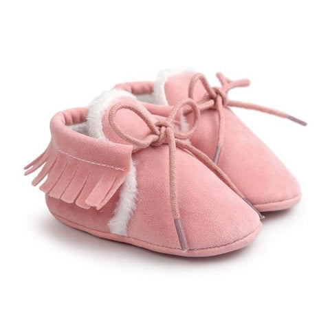 Image of Little Bumper Baby Shoes Pink / 3 / United States Sole Crib First Walkers Shoes