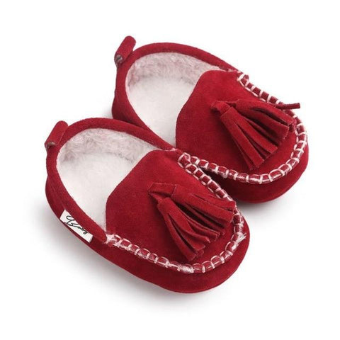 Image of Little Bumper Baby Shoes suit for winter 2 / 0-6 Months / United States First Walkers Baby Suede Moccasin Shoes