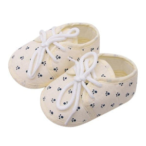 Little Bumper Baby Shoes T / 7-12 Months / United States Printed Heart-Shaped Soft Shoes