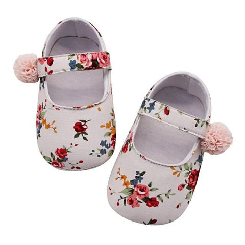 Image of Little Bumper Baby Shoes W / 13-18 Months / United States Breathable Floral Print Anti-Slip Shoes
