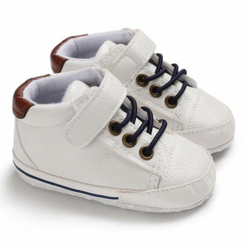 Image of Little Bumper Baby Shoes W / 13-18 Months / United States Leather Canvas Sneakers 0-12Months