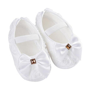 Little Bumper Baby Shoes White / 0-6 Months / United States Bowknot Elastic Band Baby Walking Shoes