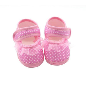 Little Bumper Baby Shoes YTM1410P / 13-18 Months / United States Kid Bowknot Soft Anti-Slip Crib Shoes