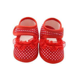 Little Bumper Baby Shoes YTM1410R / 13-18 Months / United States Kid Bowknot Soft Anti-Slip Crib Shoes