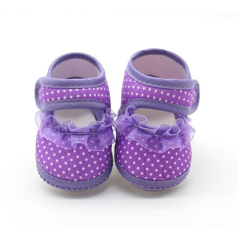 Image of Little Bumper Baby Shoes YTM1410Z / 7-12 Months / United States Kid Bowknot Soft Anti-Slip Crib Shoes