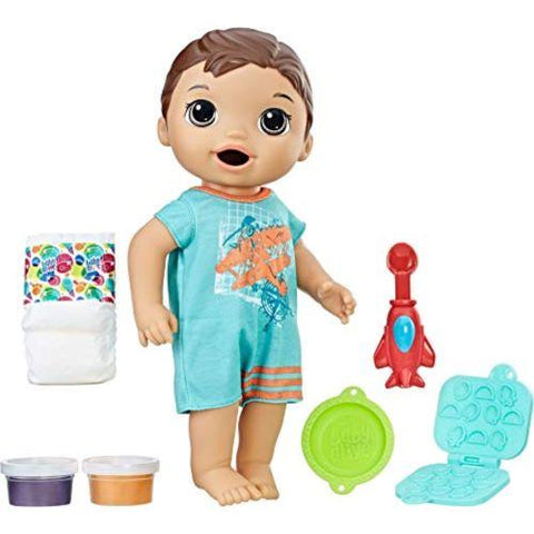 Image of Little Bumper Baby Toys Baby Alive Snackin' Luke Baby Doll