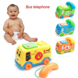 Little Bumper Baby Toys Music Cartoon Bus Phone Toy