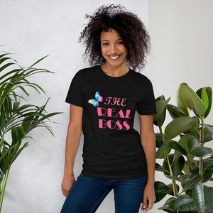 Little Bumper Black Heather / S The Real Boss Short-Sleeve Unisex T-Shirt