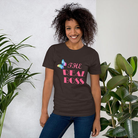 Image of Little Bumper Brown / S The Real Boss Short-Sleeve Unisex T-Shirt