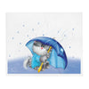 Little Bumper Cats with Umbrella Throw Blanket