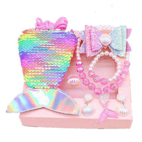 Image of Little Bumper Children Accessories 1 No Package Box Mermaid Accessories Jewelry Set