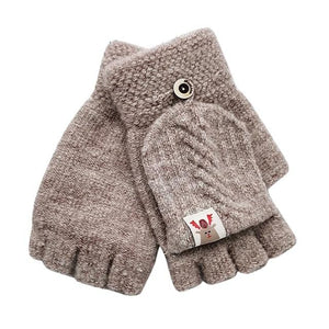 Little Bumper Children Accessories CO / United States Knitted Convertible Flip Top Fingerless Gloves