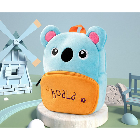 Image of Little Bumper Children Accessories Koala Kindergarten Soft Plush 3D Schoolbag