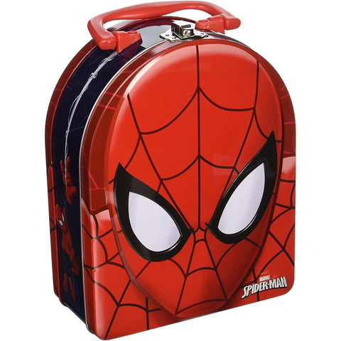 Image of Little Bumper Children Accessories Marvel Spider-Man Head Shaped Tin with Handle