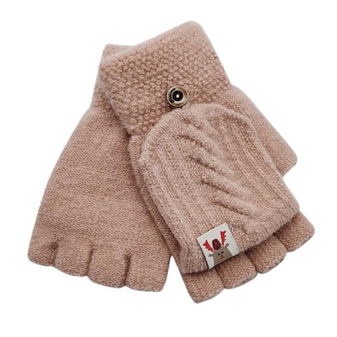 Image of Little Bumper Children Accessories PK / United States Knitted Convertible Flip Top Fingerless Gloves