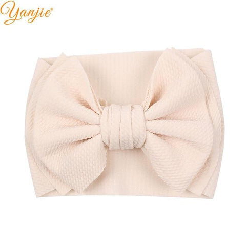 Image of Little Bumper Children Accessories Style A-ivory Large Girls Double Layer Hair Bow Headband