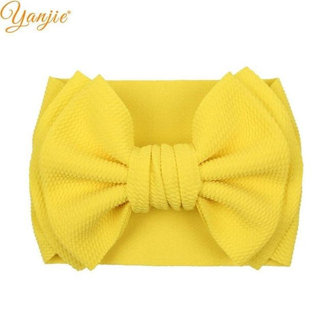 Image of Little Bumper Children Accessories Style A-lemon Large Girls Double Layer Hair Bow Headband