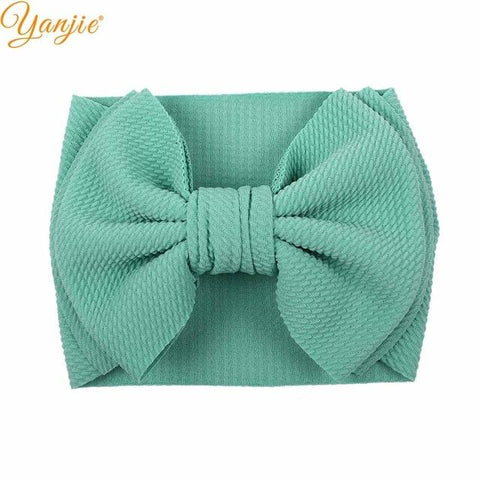 Image of Little Bumper Children Accessories Style A-mint Large Girls Double Layer Hair Bow Headband