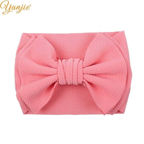 Image of Little Bumper Children Accessories Style A-pink Large Girls Double Layer Hair Bow Headband