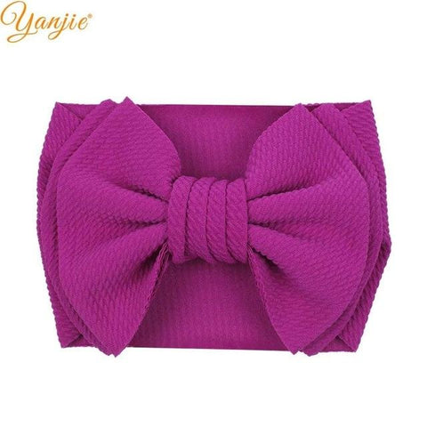 Image of Little Bumper Children Accessories Style A-plum Large Girls Double Layer Hair Bow Headband