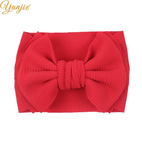 Image of Little Bumper Children Accessories Style A-red Large Girls Double Layer Hair Bow Headband
