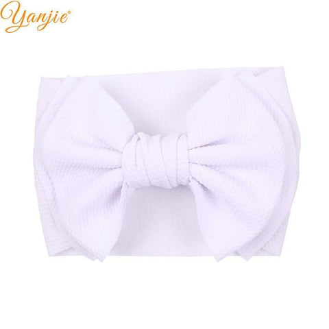 Image of Little Bumper Children Accessories Style A-white Large Girls Double Layer Hair Bow Headband