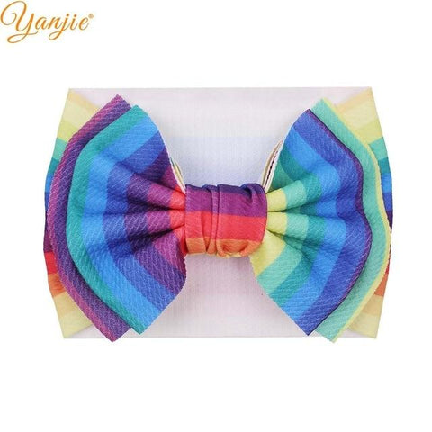 Image of Little Bumper Children Accessories Style C-25 Large Girls Double Layer Hair Bow Headband