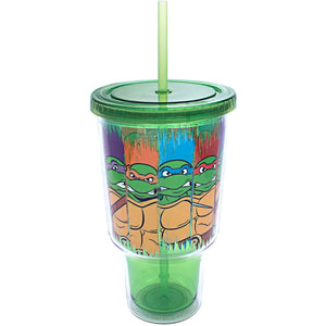 Little Bumper Children Accessories TMNT Character Jumbo Cold Cup with Lid and Straw, 32 oz