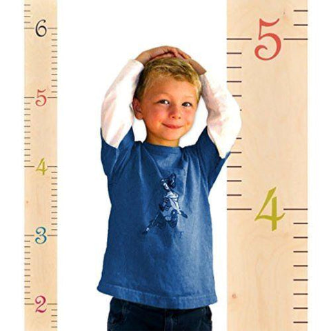 Image of Little Bumper Children Accessories Wooden Growth Chart / Height Measuring Wall Decor for Girls and Boys