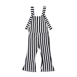 Little Bumper Children Clothes B / 4T / United States Stripe Romper Bell-Bottom Pants