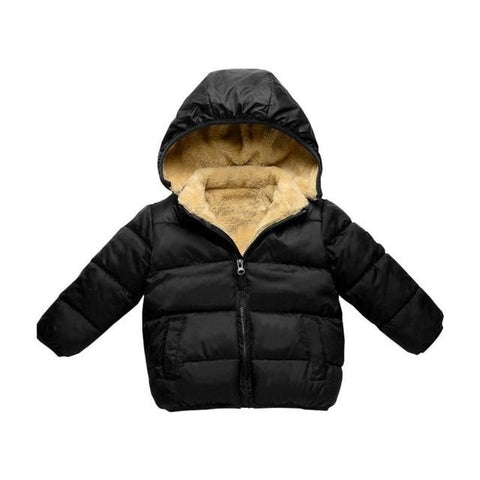 Image of Little Bumper Children Clothes Black / 24M Children's Fleece Winter Coat