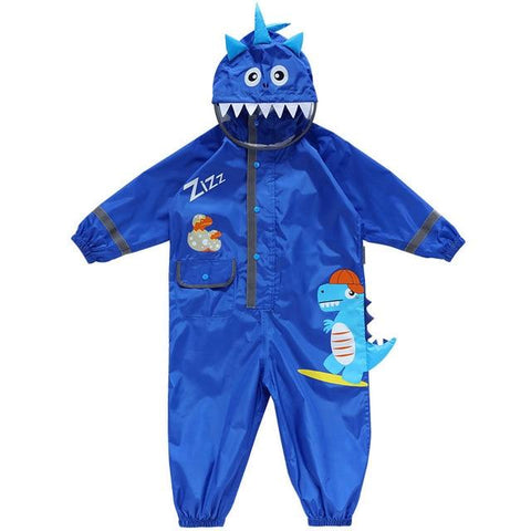 Image of Little Bumper Children Clothes blue-2 / 5 Kids Waterproof Rain Jumpsuit